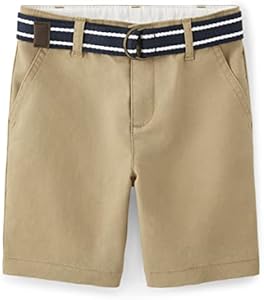 Gymboree Boys' and Toddler Belted Twill Chino Shorts Uniform Gymboree