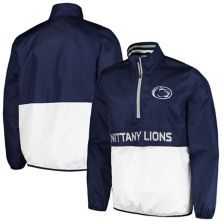 Мужская футболка G-III Sports от Carl Banks Navy Penn State Nittany Lions Cornerman с молнией до половины In The Style