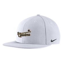 Men's Nike White Vanderbilt Commodores Vault Pro Snapback Hat Nitro USA