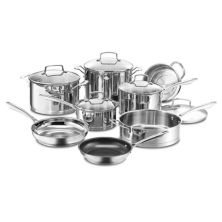 Cuisinart® 13-шт. Набор профессиональной посуды из нержавеющей стали Cuisinart