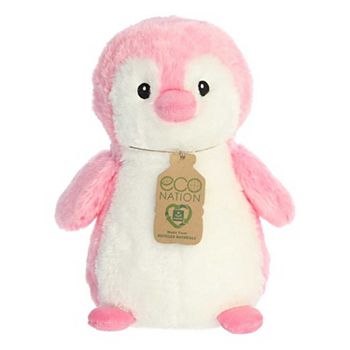 Aurora Medium Pink Eco Nation Eco Hugs 12" Penguin Pink Eco-friendly Stuffed Animal Aurora