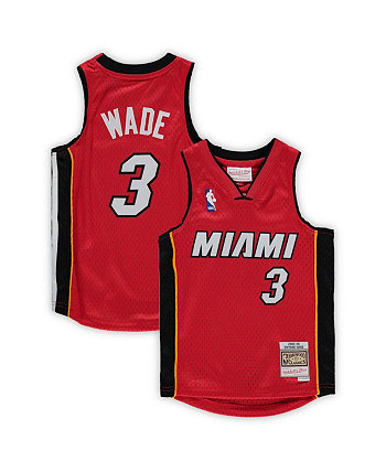 Дошкольный унисекс Dwyane Wade Red Miami Heat 2005-06 Hardwood Classics Player Jersey Mitchell & Ness