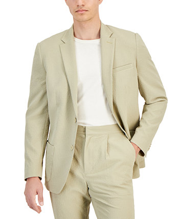 Men's Classic-Fit Textured Seersucker Suit Jacket, Created for Macy's Alfani