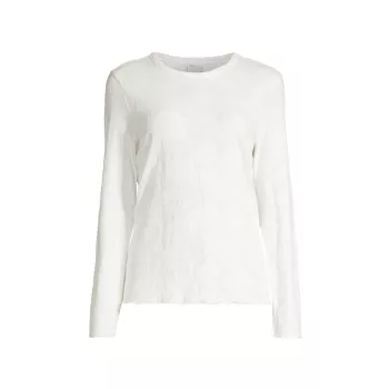 Lace Knit Long-Sleeve T-Shirt NIC+ZOE