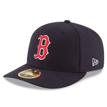Мужская New Era Navy Boston Red Sox Authentic Collection On Field Низкопрофильная игра 59FIFTY Fitted Hat New Era