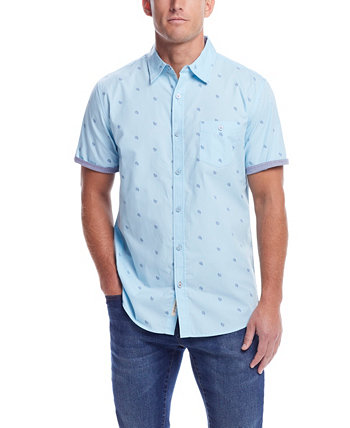 Мужская рубашка из хлопкового поплина с короткими рукавами Weatherproof Vintage
