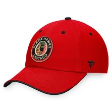 Men's Fanatics Branded Red Chicago Blackhawks Original Six Adjustable Hat Fanatics
