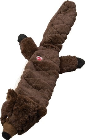 Ethical Pet Skinneeez Extreme Quilted Beaver Stuffing-Free Squeaky Plush Dog Toy, Color Varies Ethical Pet