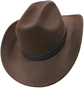 Ковбойская шляпа FGSS Classic Felt-Western для женщин и мужчин с поясом (Large) FGSS