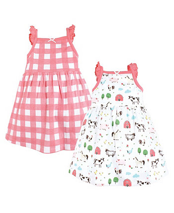 Детские платья без рукавов для девочек, упаковка из 2 шт. Hudson Baby