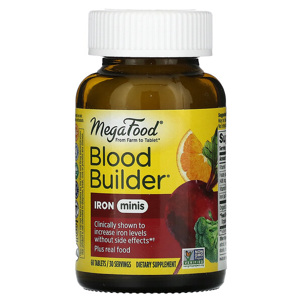 Blood Builder Minis, 60 таблеток MegaFood