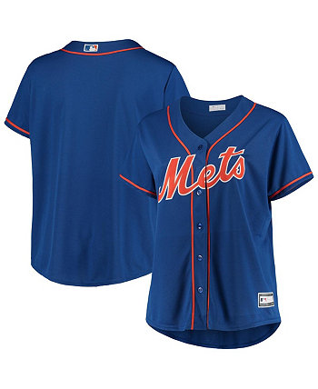 Women's Royal New York Mets Plus Size Alternate Replica Team Jersey Profile