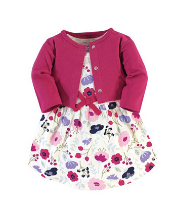 Органическое платье и кардиган для маленьких девочек Touched by Nature