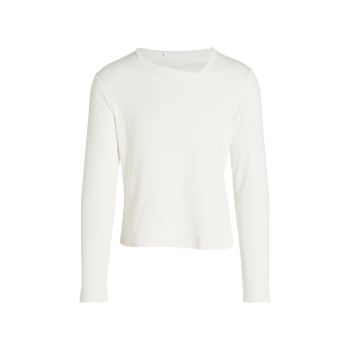 Asymmetric Neck Long-Sleeve Sweater Bianca Saunders
