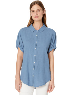 Gauze Short Sleeve Button-Up Dylan by True Grit