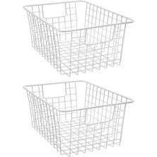 Sorbus Metal Wire 2-piece Storage Basket Set Sorbus