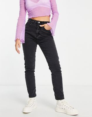 Urban Bliss skinny jeans in washed black Urban Bliss