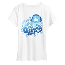 Disney / Pixar's Inside Out 2 Sadness Women's It's Going To Be OK Graphic Tee Disney