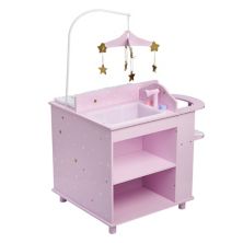 Olivia's Little World Twinkle Stars Princess Baby Doll Changing Station with Storage Olivia's Little World