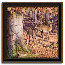 Personal-Prints Whitetail Deer Sunrise Framed Wall Art Personal-Prints