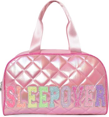 Стеганая спортивная сумка Sleepover Diamond среднего размера OMG Accessories