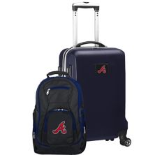 Комплект ручной клади и рюкзака Atlanta Braves Deluxe на колесах Unbranded