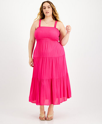 Модное многоярусное платье макси больших размеров FULL CIRCLE TRENDS