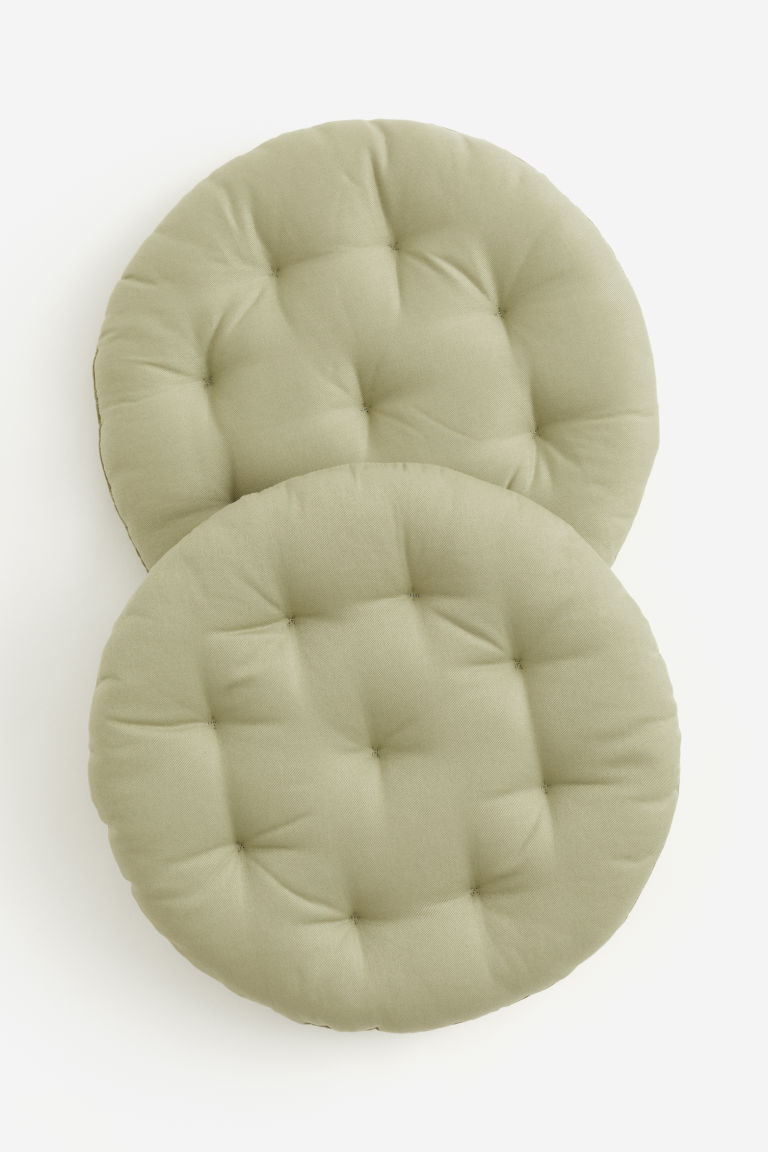 Комплект из 2 круглых подушек для сидений H&M