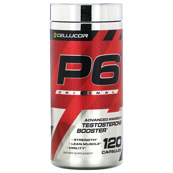 P6 Original, Advanced Anabolic Testosterone Booster, 120 Capsules Cellucor