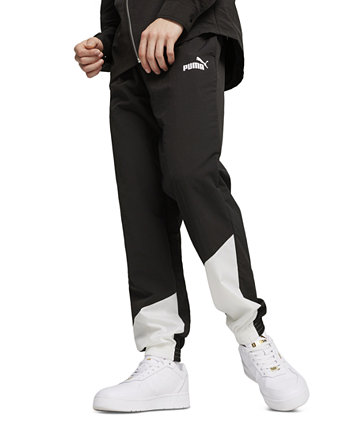 Мужские спортивные брюки Power с цветными блоками PUMA