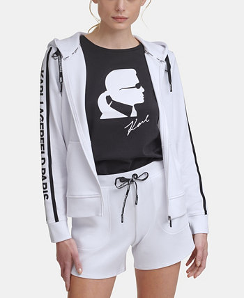 Куртка с пряжкой и логотипом Block Letter Karl Lagerfeld Paris