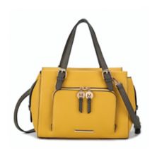 MKF Collection Elise Womens  Color-block Satchel Handbags by Mia k MKF Collection