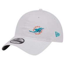 Регулируемая шапка унисекс New Era White Miami Dolphins Court Sport 9TWENTY New Era