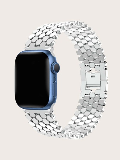Ремешок часов из нержавеющей стали совместимый с Apple Watch Series 7 SHEIN