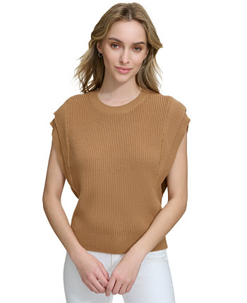 Женский хлопковый свитер с удлиненными плечами Calvin Klein