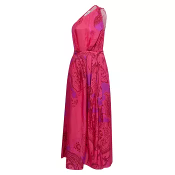 Платье миди Mila с поясом и узором пейсли REISS