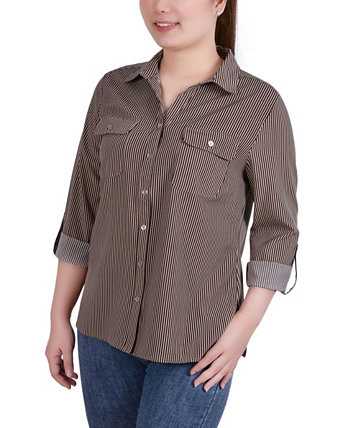 Женская блузка с вырезом на воротнике NY Collection