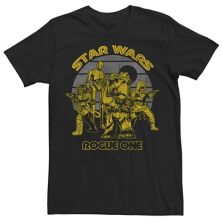 Мужская футболка с принтом Star Wars Rogue One Retro Rebel Death Star Star Wars