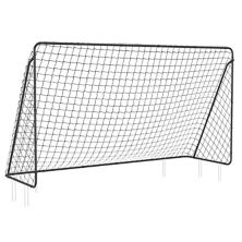 Children's soccer goal 12 X 6 Foot, in Garden, Courtyard, Park, Beach, metal pipes And Pe Net Slickblue