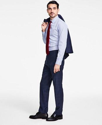 Мужские костюмные брюки классического кроя из эластичной шерстяной смеси Brooks Brothers