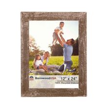 Rustic Farmhouse 12 in. x 24 in. Reclaimed Wood Picture Frame BarnwoodUSA