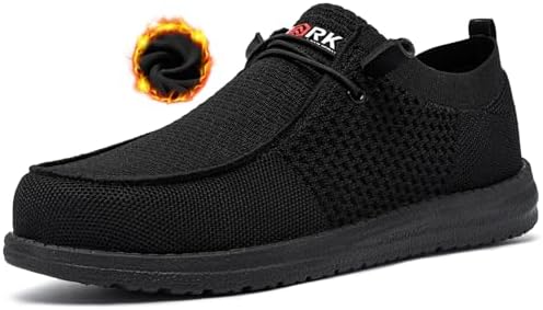 Мужские Рабочие ботинки LARNMERN Slip On Steel Toe LARNMERN