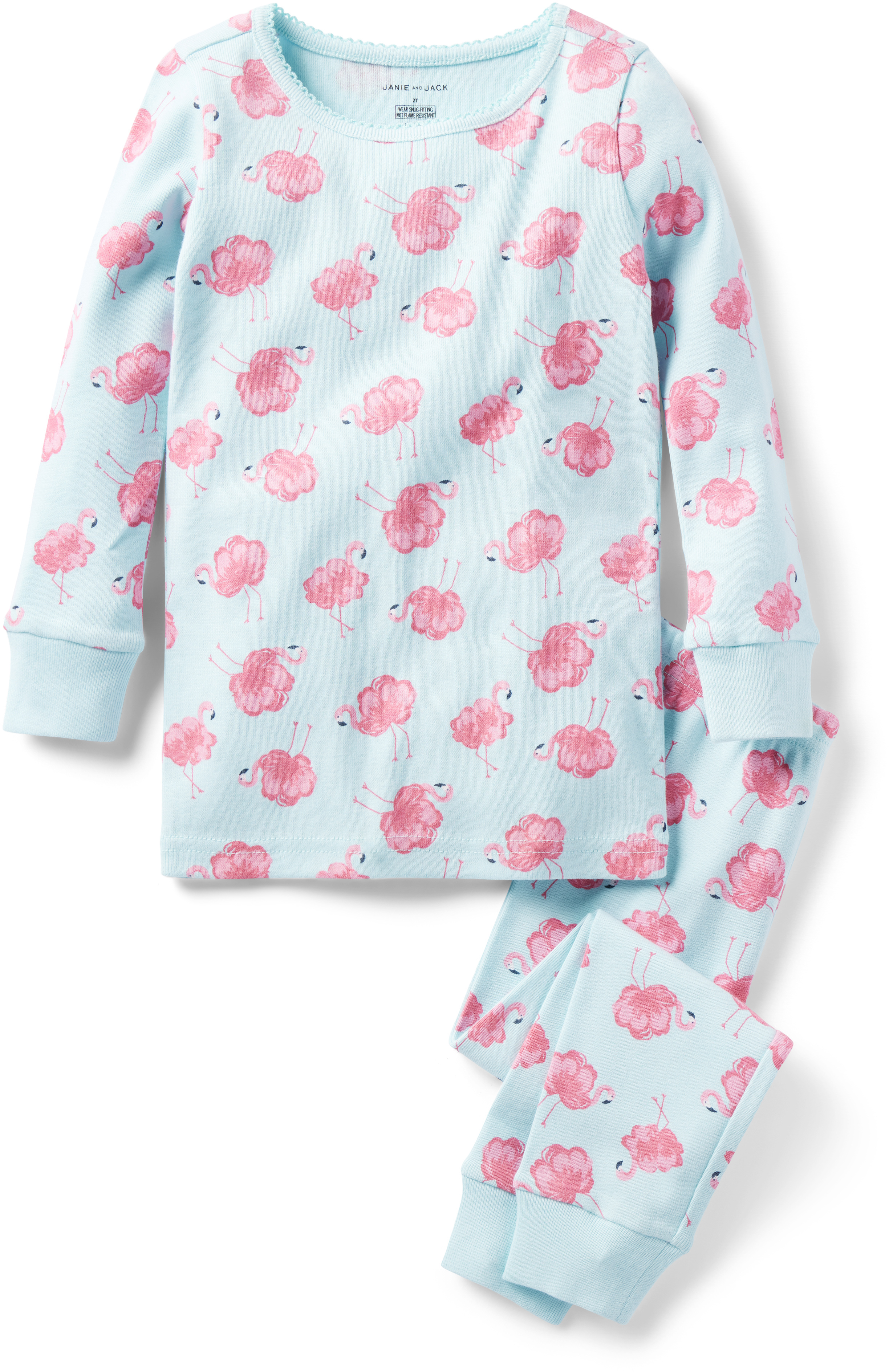 Обтягивающая одежда для сна с принтом фламинго (для малышей/маленьких детей/больших детей) Janie and Jack