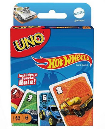 Uno Hot Wheels Cars Card Game Mattel