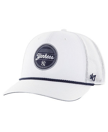 Мужская белая регулируемая кепка New York Yankees Fairway Trucker '47 Brand