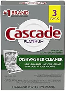 Cascade Platinum Dishwasher Cleaner, 3 count Cascade