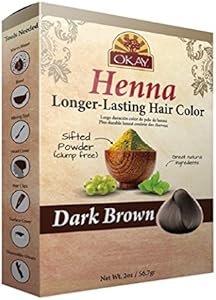 OKAY LONGER LASTING HENNA COLOR BLACK 50gr / 2oz Okay