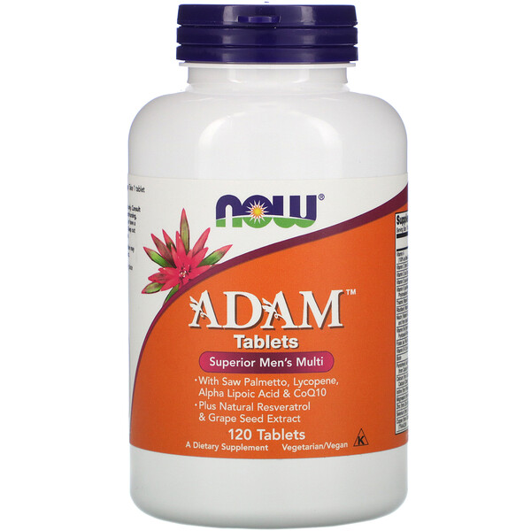 ADAM, Superior Men's Multi, 120 Tablets NOW Foods
