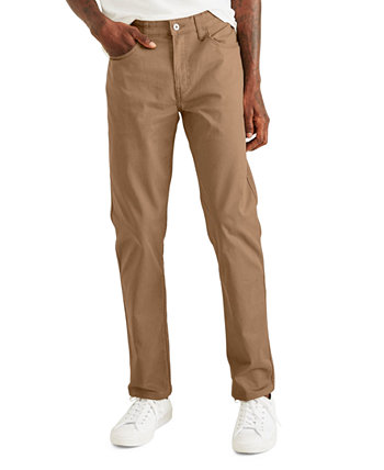 Мужские джинсовые прямые брюки с цветочным принтом All Seasons Tech цвета хаки Dockers