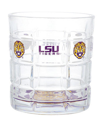 LSU Tigers 10 унций Team Bottoms Up Square Rocks Glass Memory Company